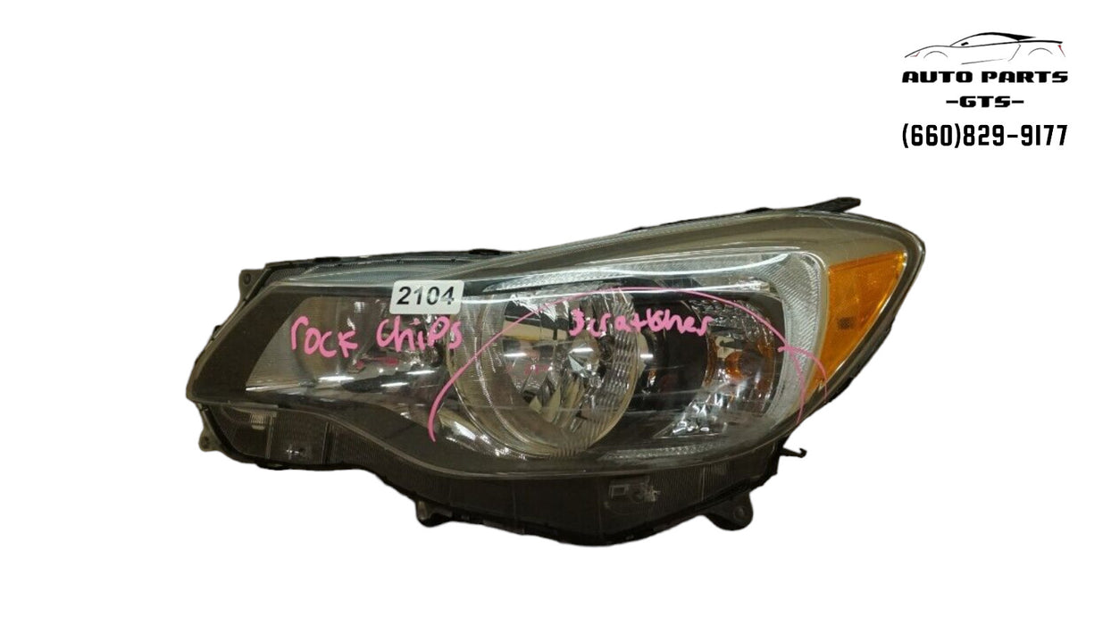 2012-2015 SUBARU XV CROSSTREK IMPREZA LEFT DRIVER SIDE HEADLIGHT HALOGEN OEM