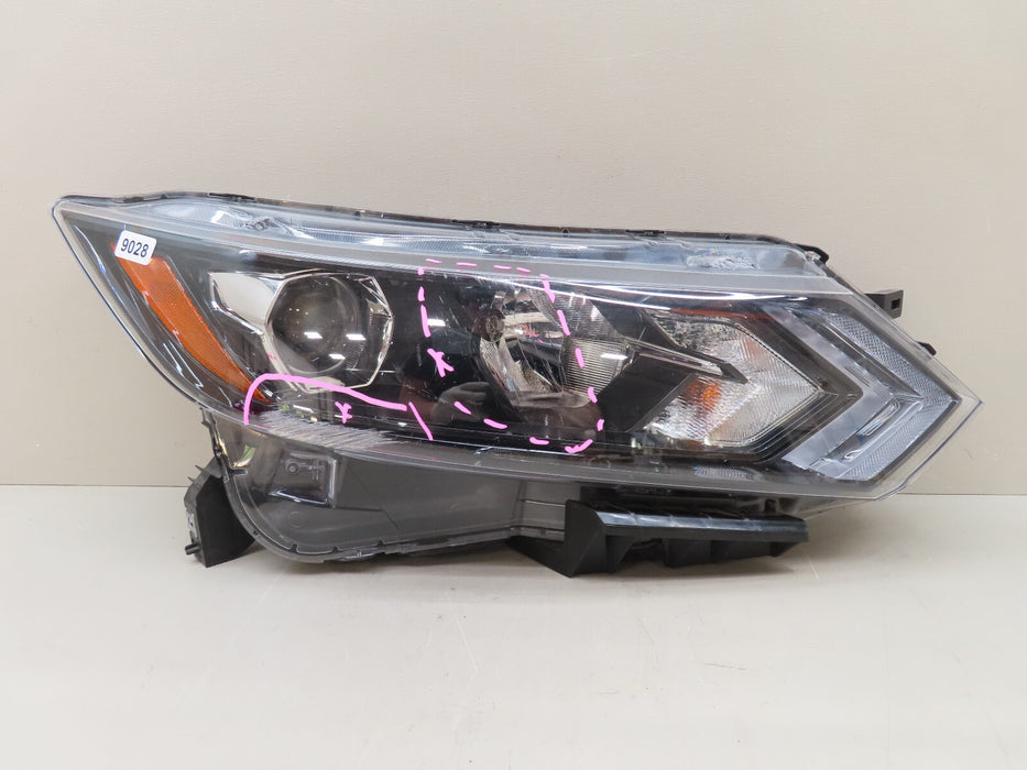 2020-2022 NISSAN ROGUE SPORT FRONT RIGHT PASSENGER SIDE HEADLIGHT HALOGEN OEM