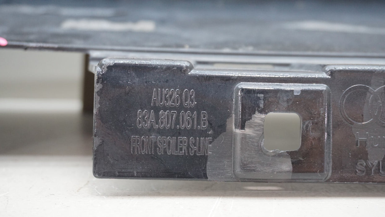 2019-2021 AUDI Q3 S-LINE FRONT LOWER BUMPER COVER VALANCE OEM 83A807061B