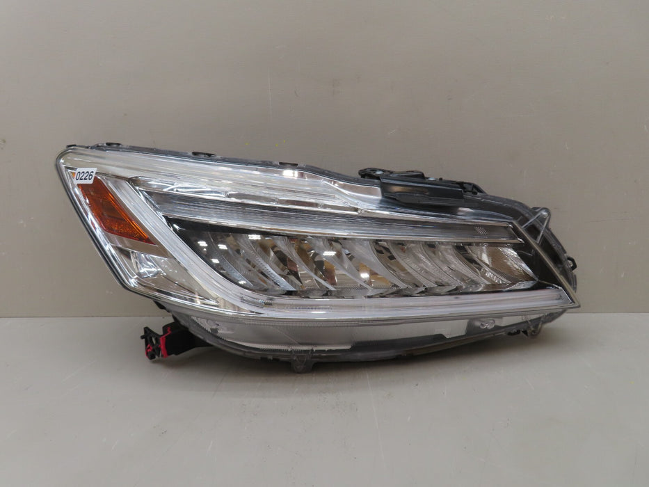 2016-2017 HONDA ACCORD TOURING SEDAN RIGHT HEADLIGHT LED OEM 33100-T2A-A300-M1