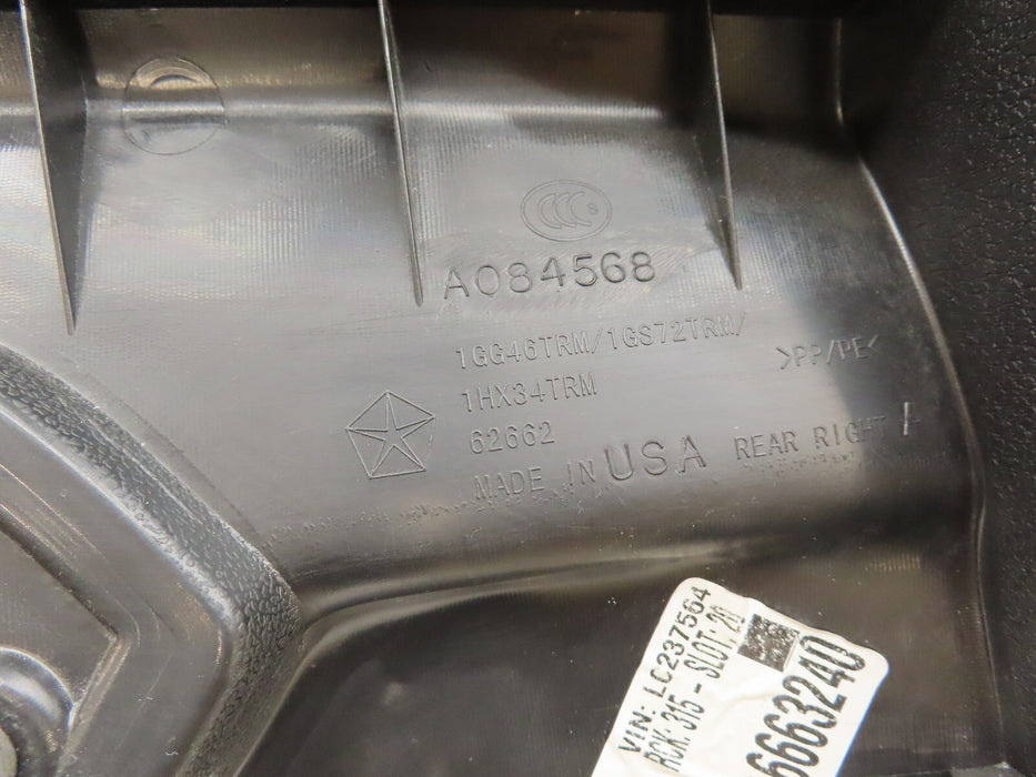 2019-2021 JEEP GRAND CHEROKEE REAR RIGHT PASSENGER SIDE DOOR PANEL COVER OEM