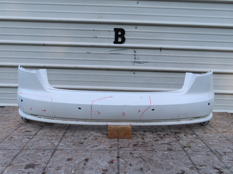 2017-2018 AUDI A4 S-LINE SEDAN REAR BUMPER COVER W/ SENSOR HOLE OEM 8W5807511J