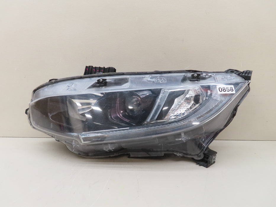 2019-2021 HONDA CIVIC FRONT LEFT DRIVER HEADLIGHT HALOGEN OEM 33150-TGG-A31