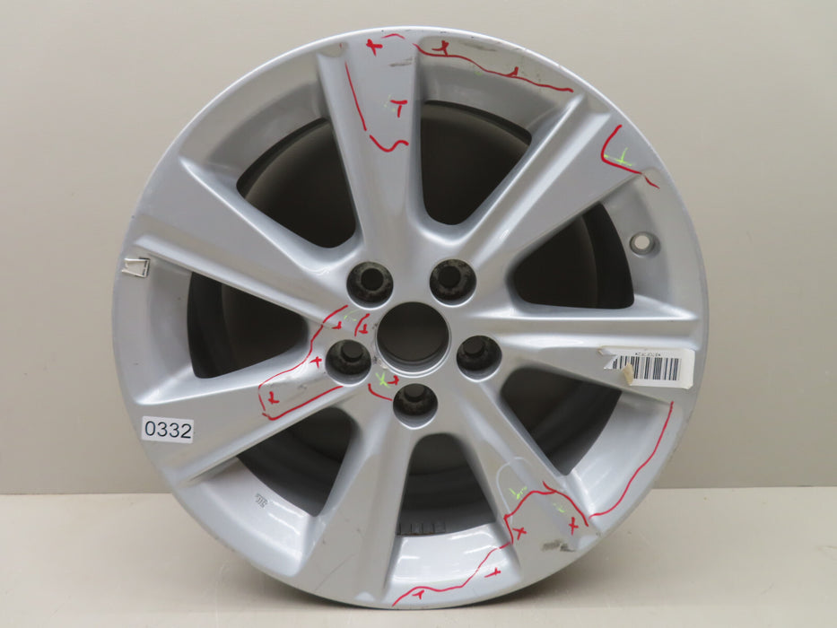 11-13 TOYOTA HIGHLANDER 17X7-1/2 7 SPOKE WHEEL RIM ASSEMBLY OEM