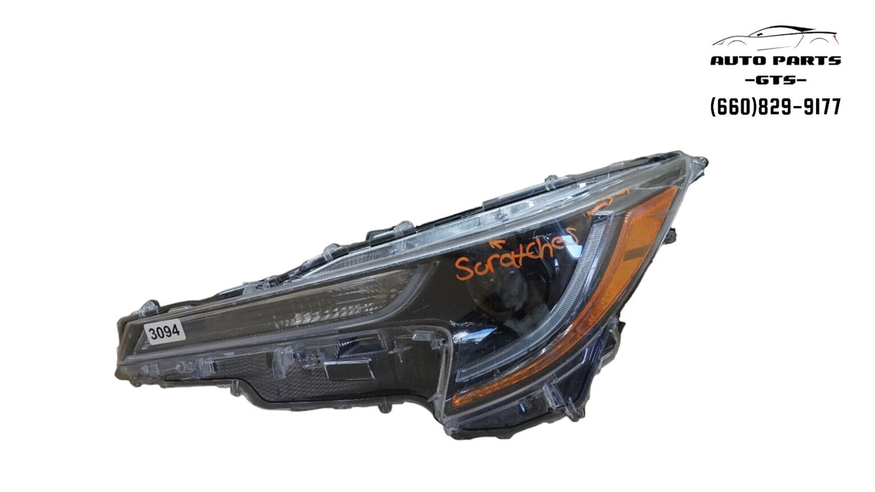 2019- 2021 TOYOTA COROLLA FRONT LEFT DRIVER SIDE HEADLIGHT HEAD LAMP CAPA