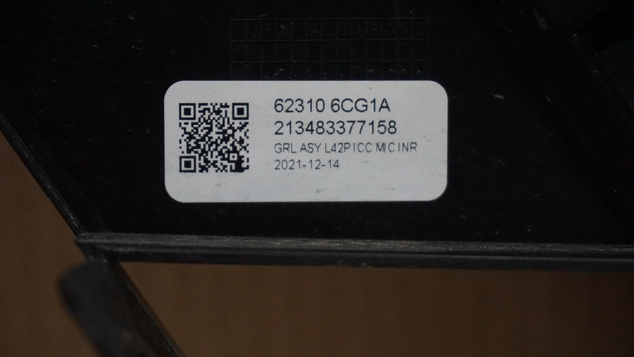 2019-2021 NISSAN ALTIMA FRONT RADIATOR GRILL GRILLE MOLDING W/O EMBLEM OEM