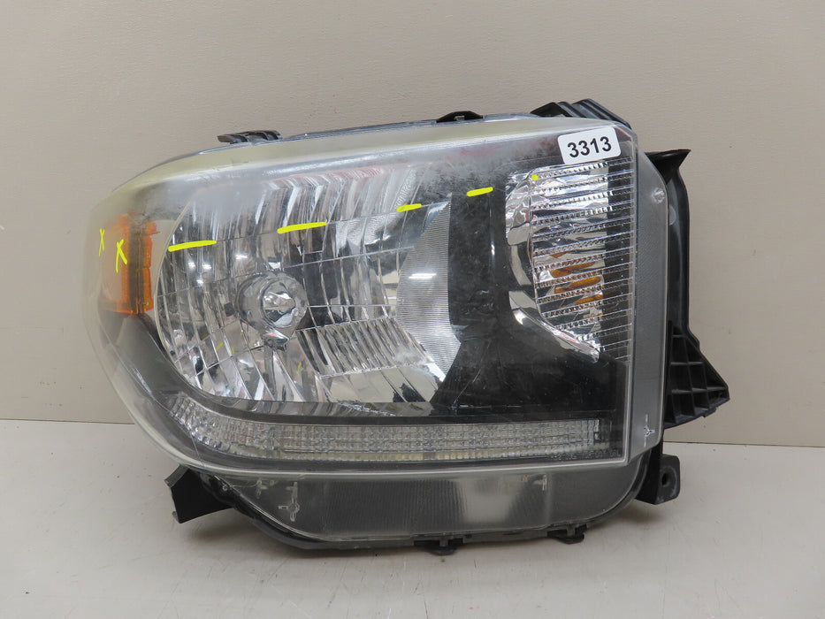 2014-2017 TOYOTA TUNDRA FRONT RIGHT PASSENGER SIDE HEADLIGHT HALOGEN/LED OEM