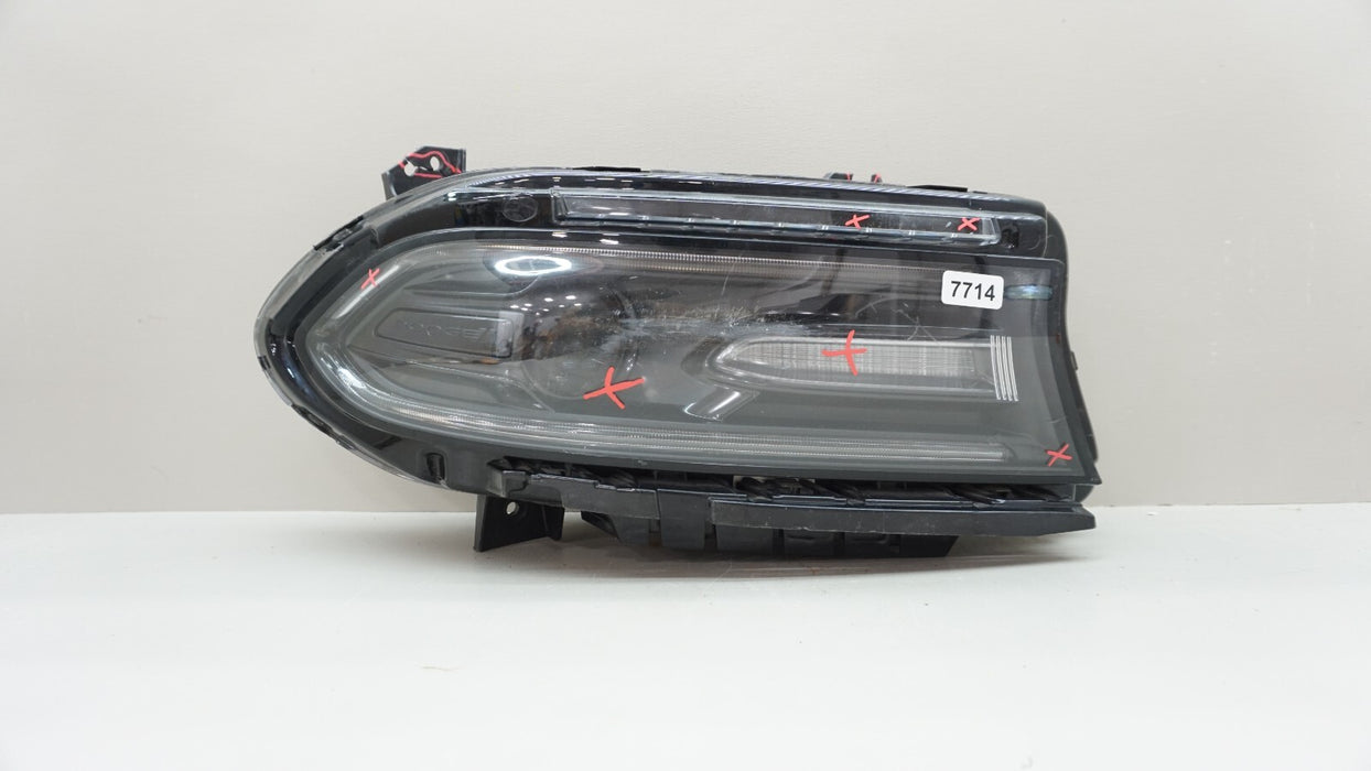 2015-2021 DODGE CHARGER FRONT RIGHT PASSENGER SIDE HEADLIGHT HALOGEN W/LED OEM
