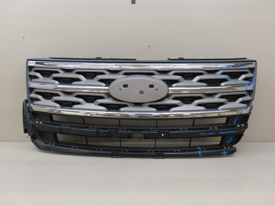 2018-2019 FORD EXPLORER FRONT BUMPER RADIATOR GRILLE GRILL OEM JB53-8200-AAW