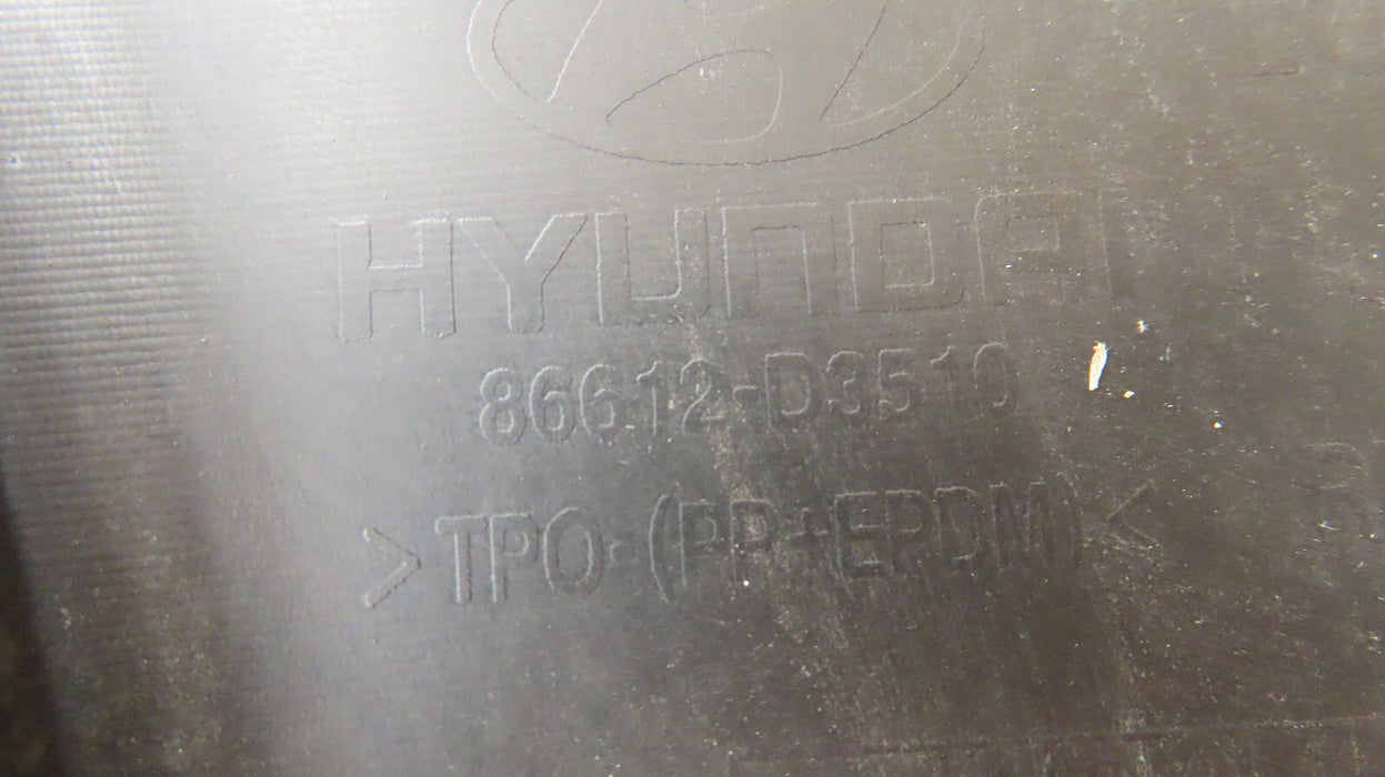 2019-2021 HYUNDAI TUCSON REAR LOWER BUMPER VALANCE COVER OEM 86612-D3510