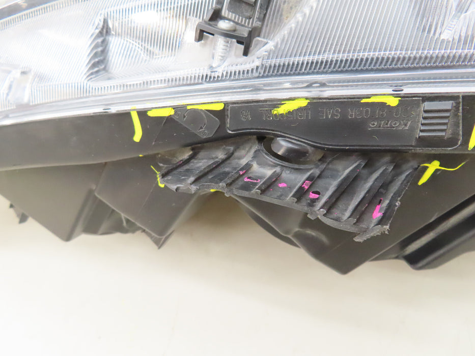 2019-2021 HONDA CIVIC FRONT LEFT DRIVER HEADLIGHT HALOGEN OEM 33150-TGG-A31