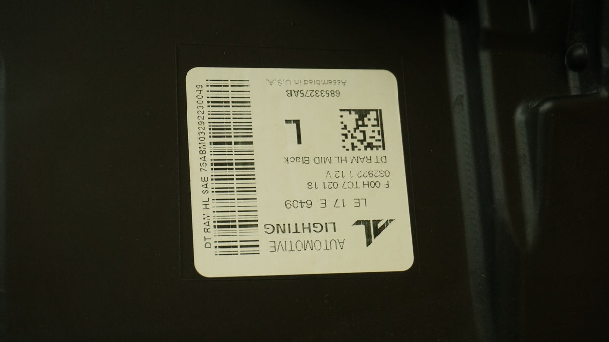 2019-2022 DODGE RAM 1500 FRONT LEFT DRIVERS SIDE HEADLIGHT OEM 19 20 21 22