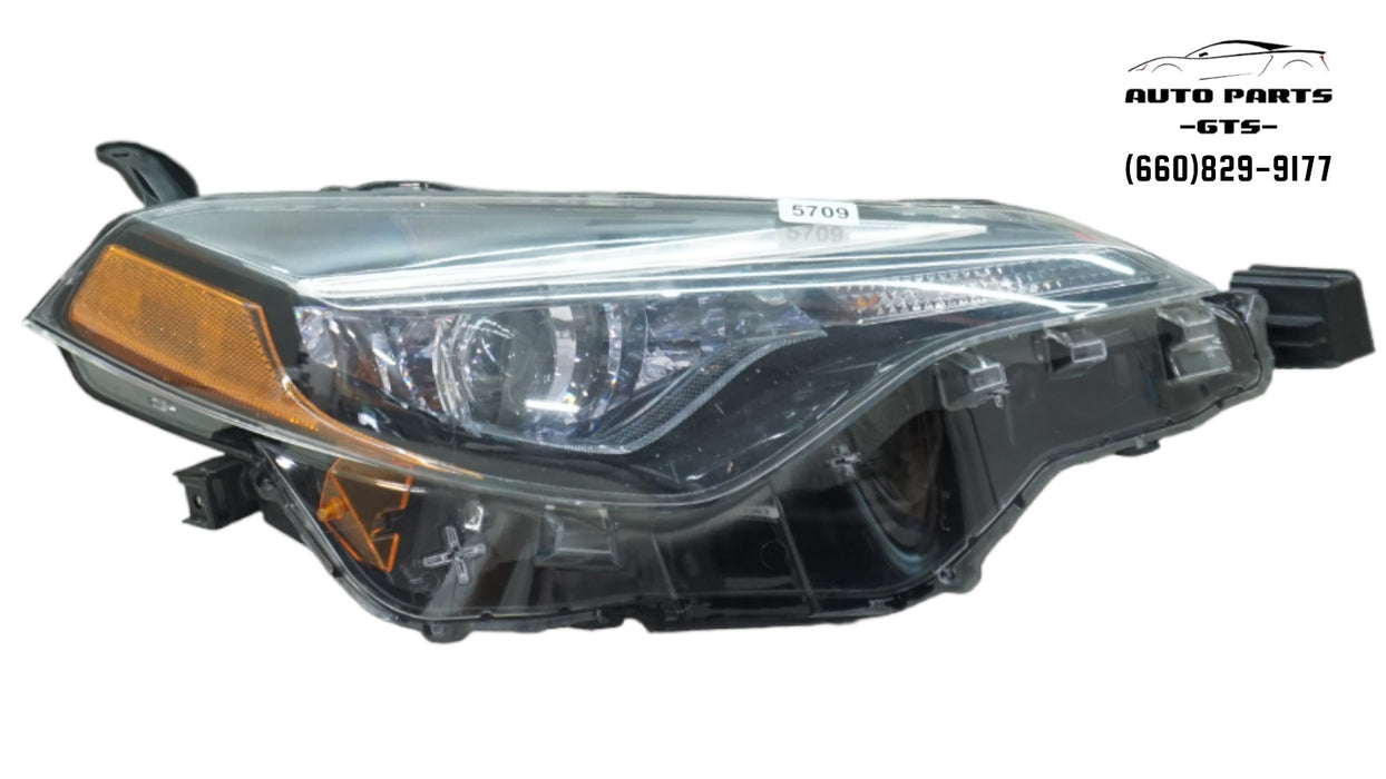 2017-2019 TOYOTA COROLLA FRONT RIGHT PASSENGER SIDE HEADLIGHT LED OEM 17 18 19