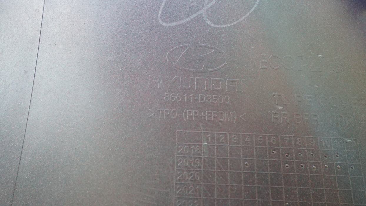 2019-2021 HYUNDAI TUCSON REAR BUMPER PLASTIC SHELL COVER PANEL FACTORY OEM