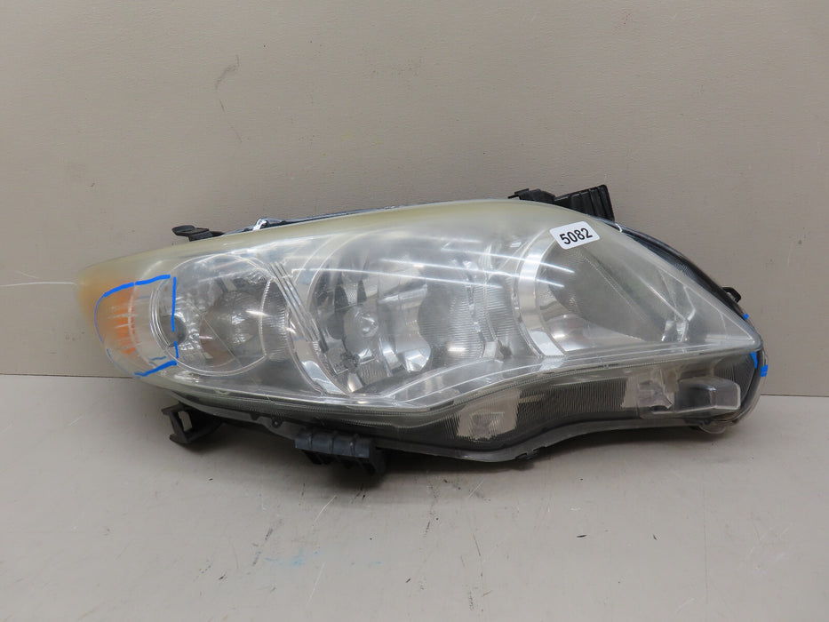 2011-2013 TOYOTA COROLLA FRONT RIGHT PASSENGER SIDE HEADLIGHT LAMP HALOGEN OEM