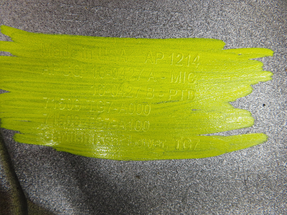 2019-2022 HONDA PILOT REAR LOWER VALNCE BUMPER COVER OEM 71509-TG7-A000