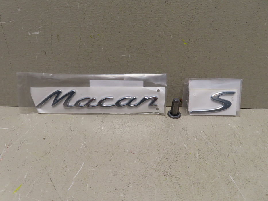 2015-2019 PORSCHE MACAN 95B INSCRIPTION REAR STICKERS OEM 95B853675G (1943)