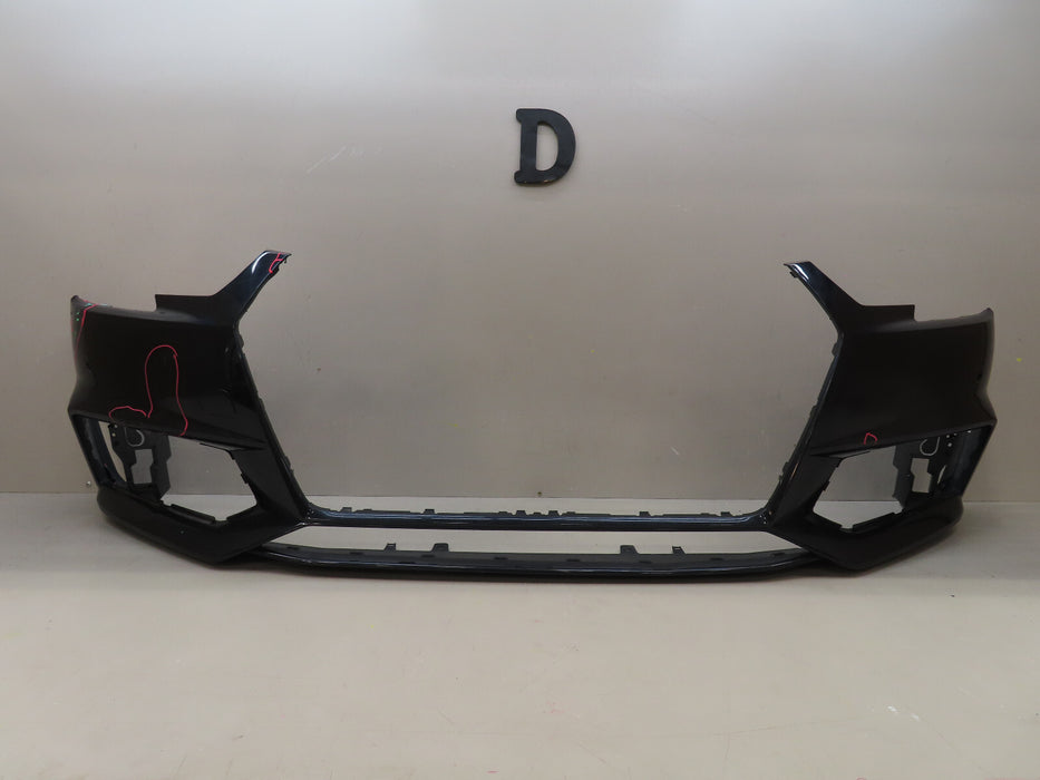 2017 2018 2019 AUDI A4 S4 B9 S-LINE FRONT BUMPER COVER OEM 8W0807437