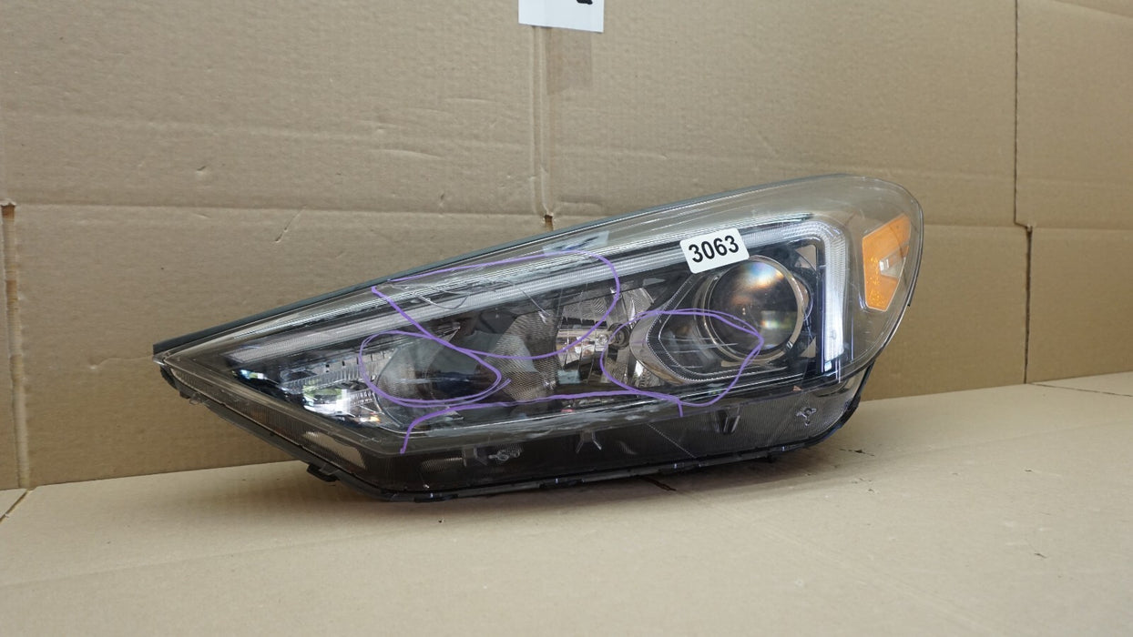 2019-2021 HYUNDAI TUCSON FRONT LEFT DRIVER SIDE HEADLIGHT HEAD HALOGEN LAMP OEM