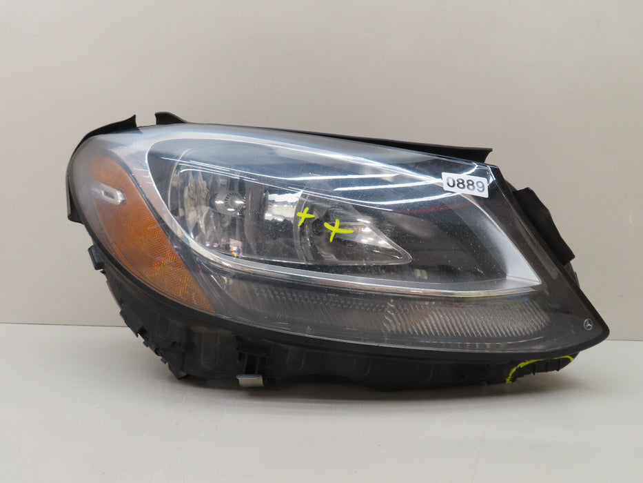 2015-2018 MERCEDES-BENZ C-CLASS FRONT RIGHT PASSENGER HEADLIGHT HALOGEN OEM