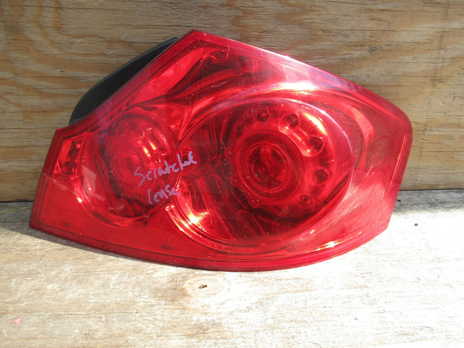 2007-2013 INFINITI G37 REAR RIGHT PASSENGER SIDE TAIL LIGHT STOP BRAKE LAMP OEM