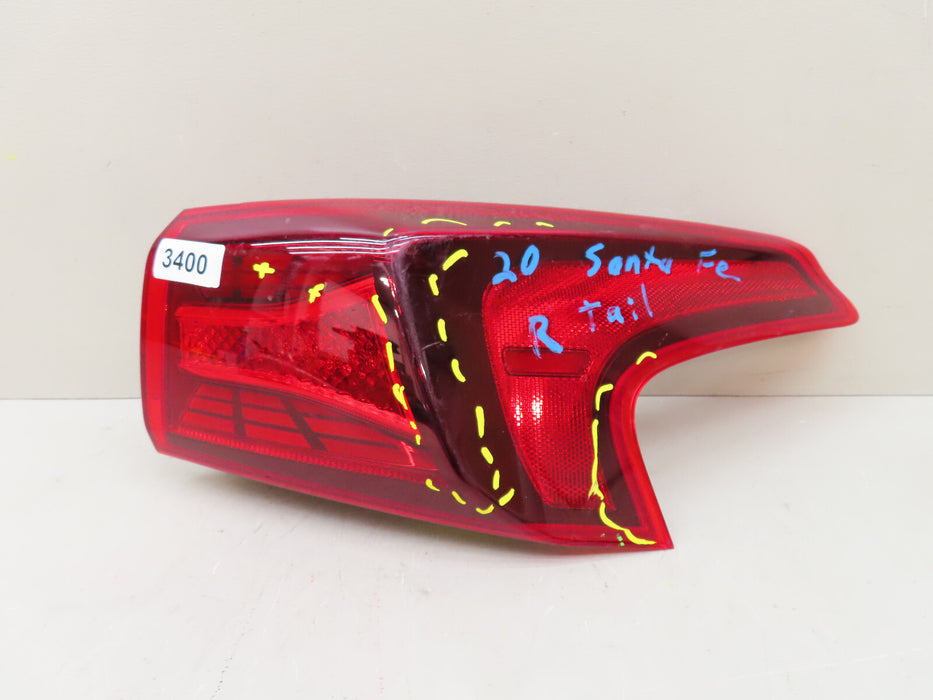 2019 2020 HYUNDAI SANTA FE REAR RIGHT TAIL LIGHT OEM