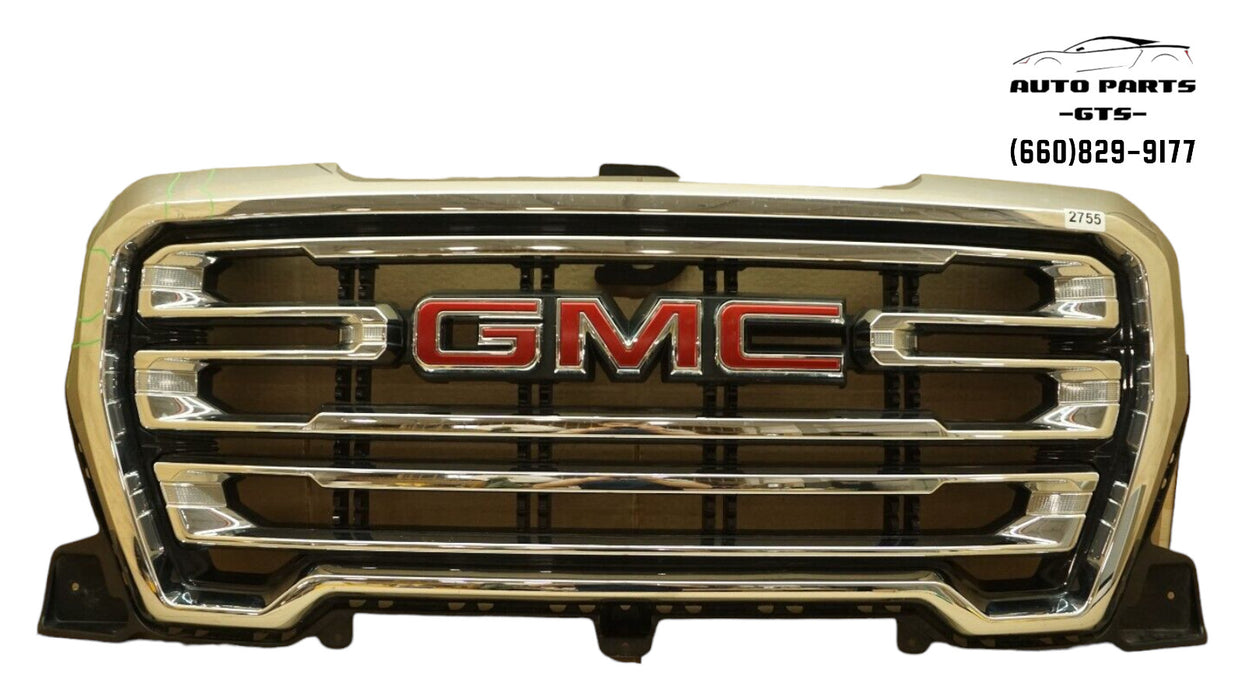 2019 2020 2021 GMC SIERRA 1500 FRONT CHROME GRILLE GRILL FACTORY OEM 19 20 21
