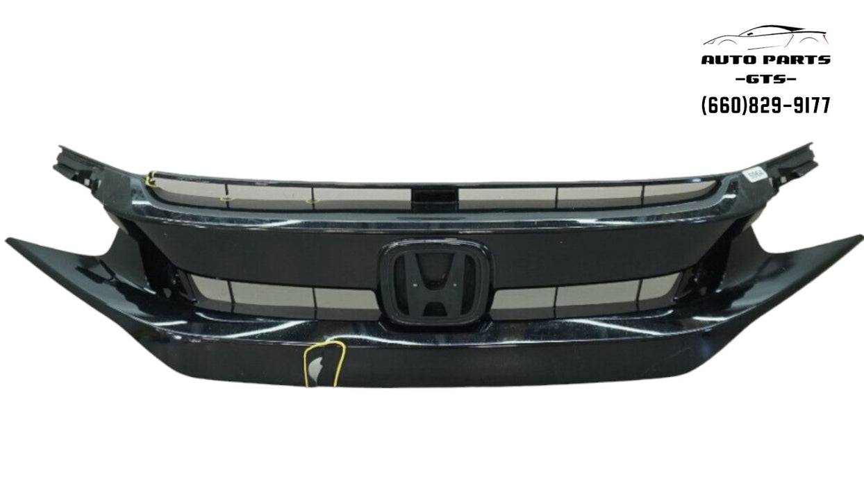 2016-2018 HONDA CIVIC FRONT UPPER BUMPER GRILLE COVER OEM 71120-TGG