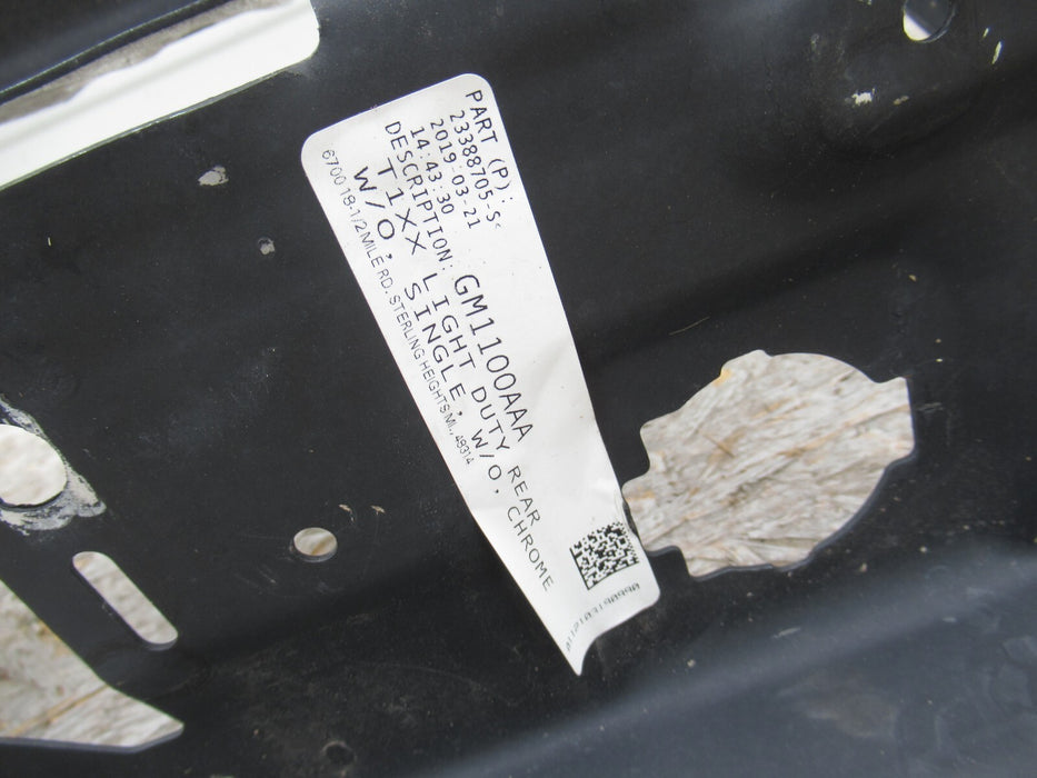 2019-2021 GMC SIERRA 2500 3500 REAR BUMPER COVER CHROME 20 21 23388705 OEM