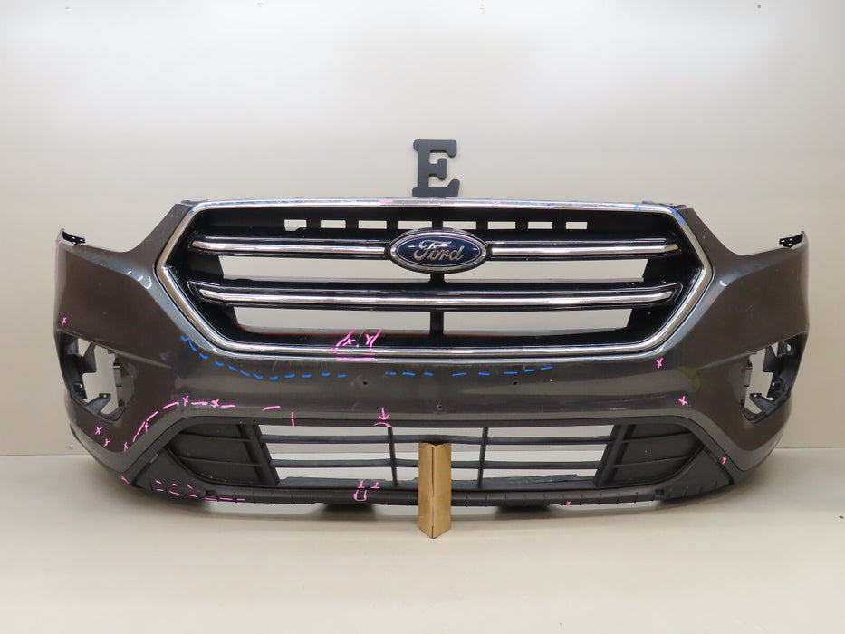 2017-2019 FORD ESCAPE FRONT BUMPER COVER W/ GRILLES OEM GJ54-17757-AEW