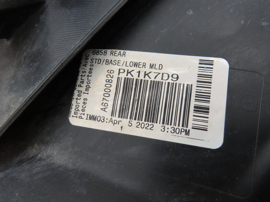 2019-2022 LEXUS RX350 REAR LOWER BUMPER COVER VALANCE OEM 52108-0E090