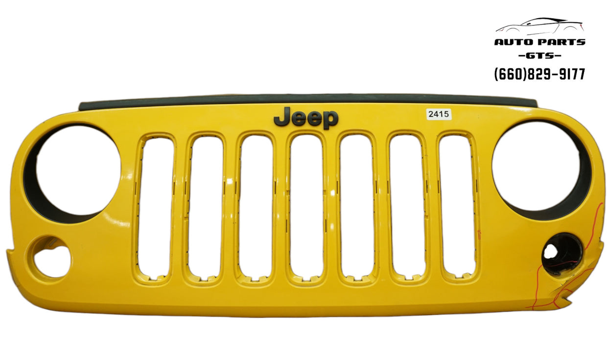 2007-2018 JEEP WRANGLER JK DRAGON FRONT BUMPER CENTER GRILL GRILLE OEM 5NB84TRM