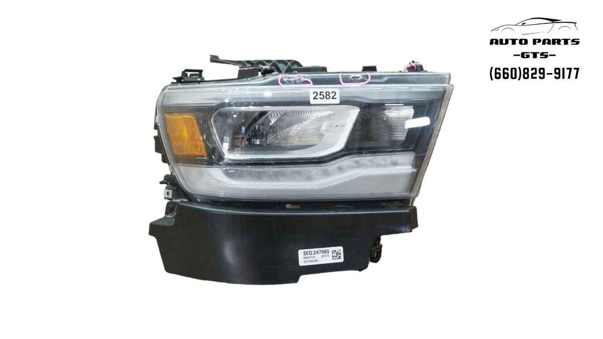 2019-2022 DODGE RAM 1500 FRONT RIGHT PASSENGER SIDE HEADLIGHT OEM 19 20 21 22