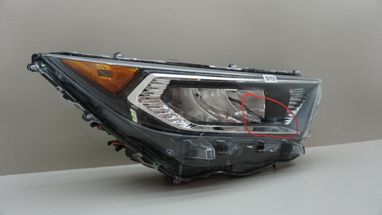 2019-2021 TOYOTA RAV4 RAV-4 FRONT RIGHT PASSENGER SIDE HEADLIGHT OEM 19 20 21