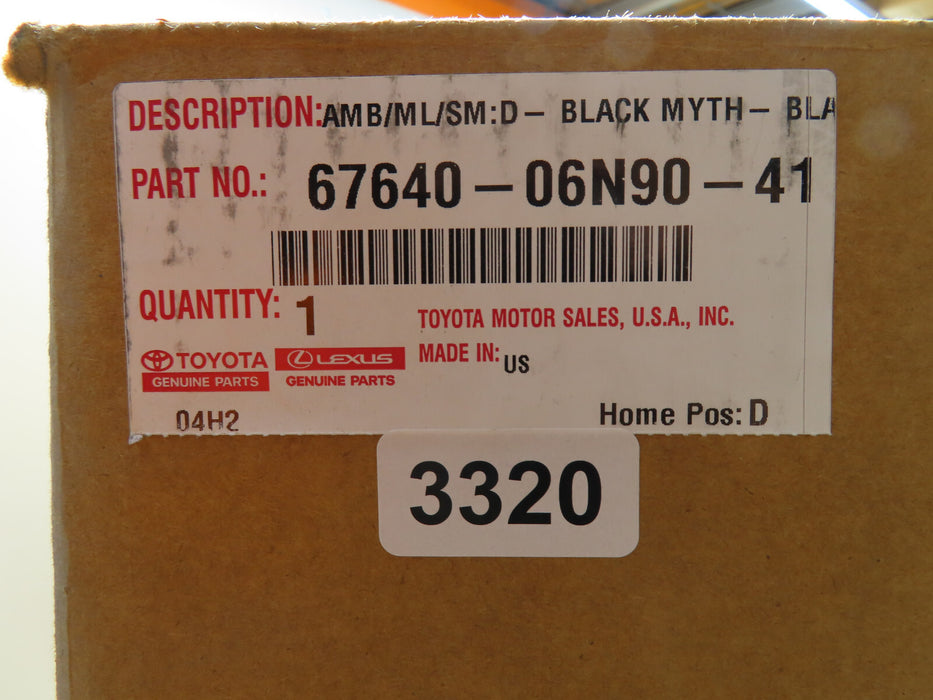 2019-2021 Lexus ES350 ES300h Rear Left Door Panel Assembly 67640-06N90-41 OEM