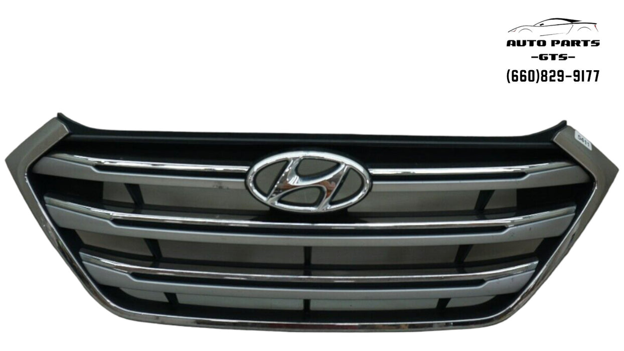 2017-2018 HYUNDAI TUCSON FRONT BUMPER RADIATOR GRILLE W/ EMBLEM OEM 86351-D3100