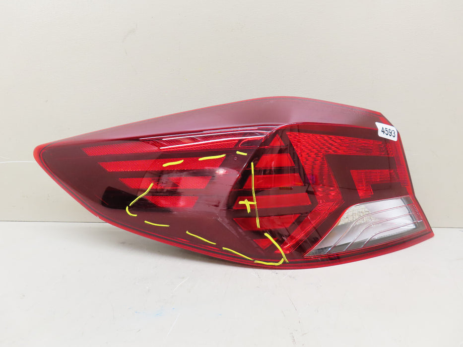 2019 2020 HYUNDAI ELANTRA LEFT DRIVER LED/HALOGEN TAIL LIGHT OUTER OEM
