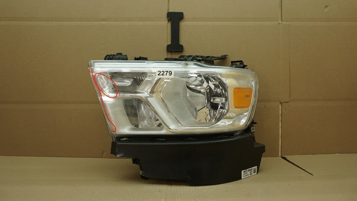 2019-2022 DODGE RAM 1500 FRONT LEFT DRIVER SIDE HEADLIGHT HALOGEN OEM 68316081AG