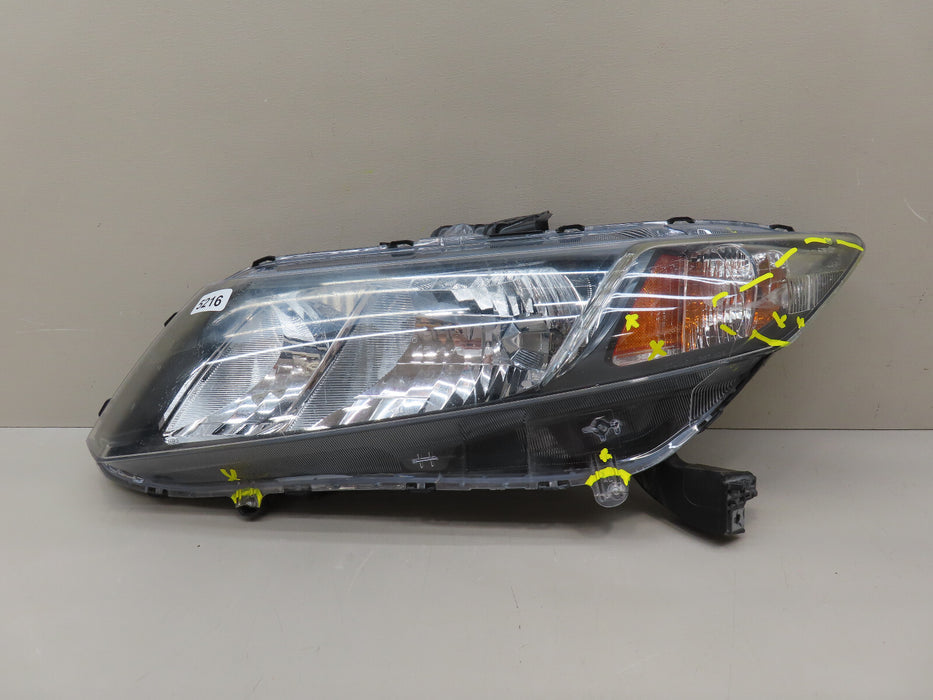 2012-2015 HONDA CIVIC SEDAN LEFT DRIVER SIDE HEADLIGHT LAMP HALOGEN OEM