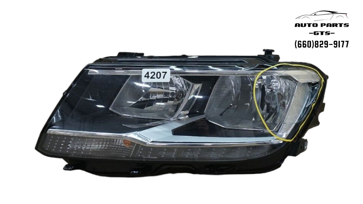 2012-2017 VOLKSWAGEN TIGUAN FRONT LEFT DRIVERS SIDE HALOGEN HEADLIGHT OEM