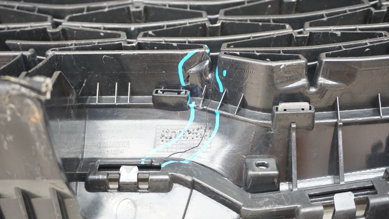 2019-2021 KIA FORTE FRONT UPPER RADIATOR GRILL GRILLE OEM 86351-M6000