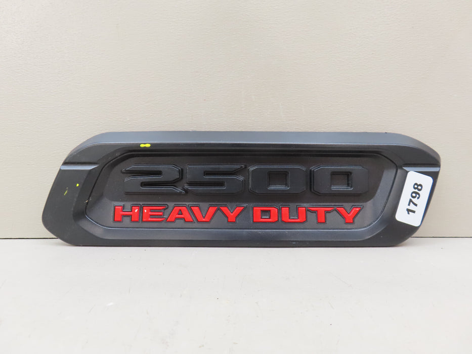 2019-2024 DODGE RAM 2500 HEAVY DUTY FRONT RIGHT PASSENGER HOOD EMBLEM OEM