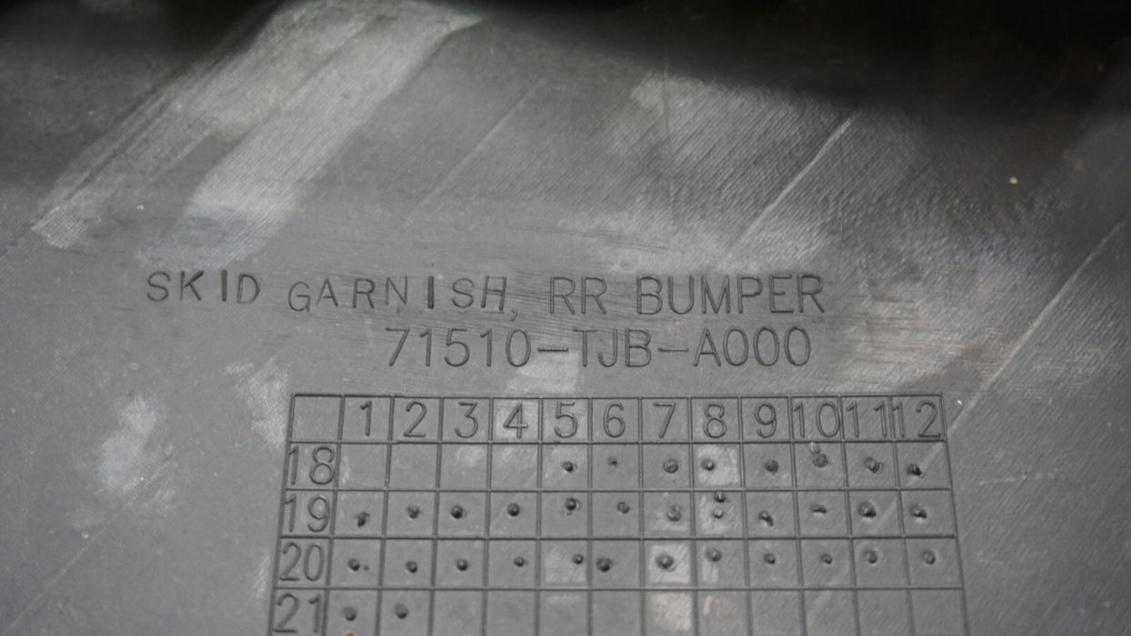 2019-2021 ACURA RDX REAR LOWER BUMPER COVER VALANCE OEM 71510-TJB-A000