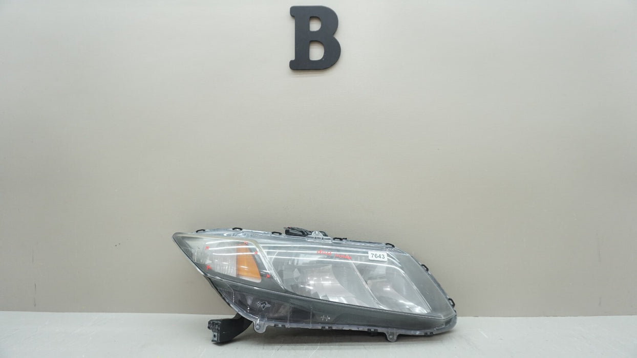 2012-2015 HONDA CIVIC SEDAN FRONT RH RIGHT PASSENGER SIDE HEADLIGHT OEM