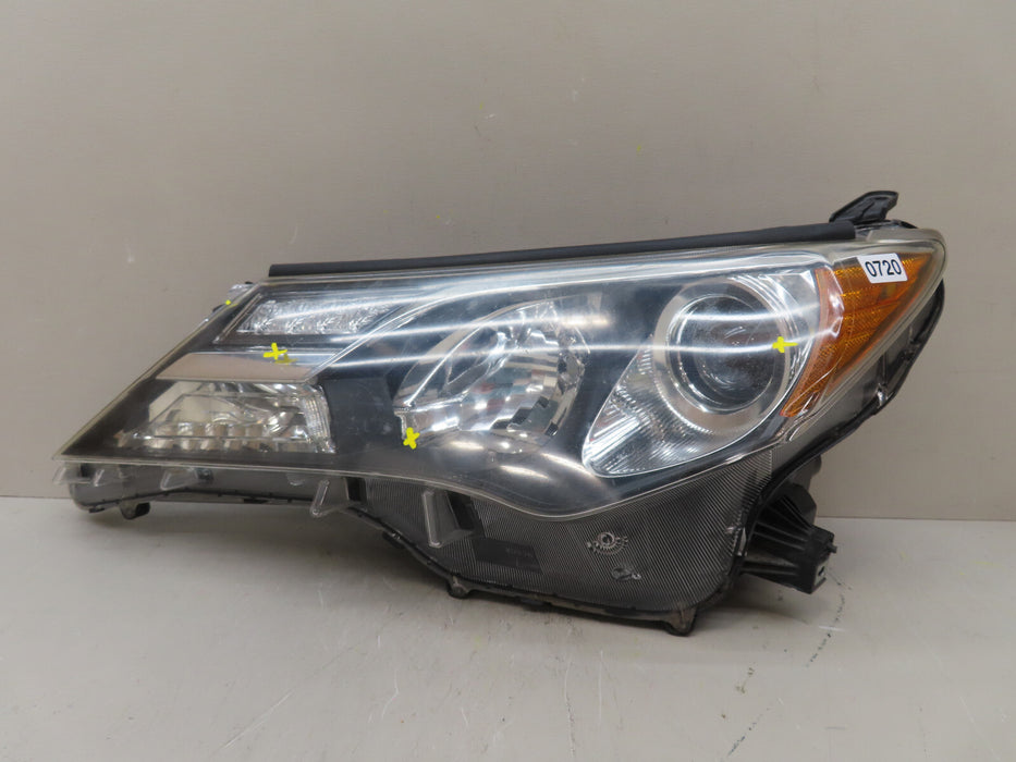 2013 2014 2015 TOYOTA RAV4 FRONT LEFT DRIVER HEADLIGHT HALOGEN OEM