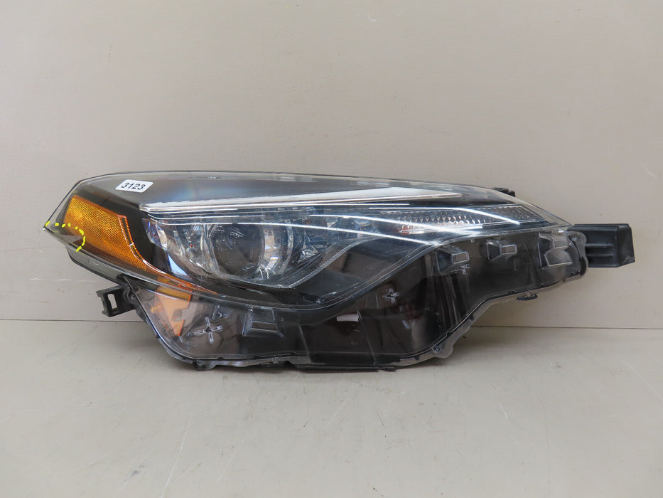 2017-2019 TOYOTA COROLLA FRONT RIGHT PASSENGER SIDE HEADLIGHT LED OEM