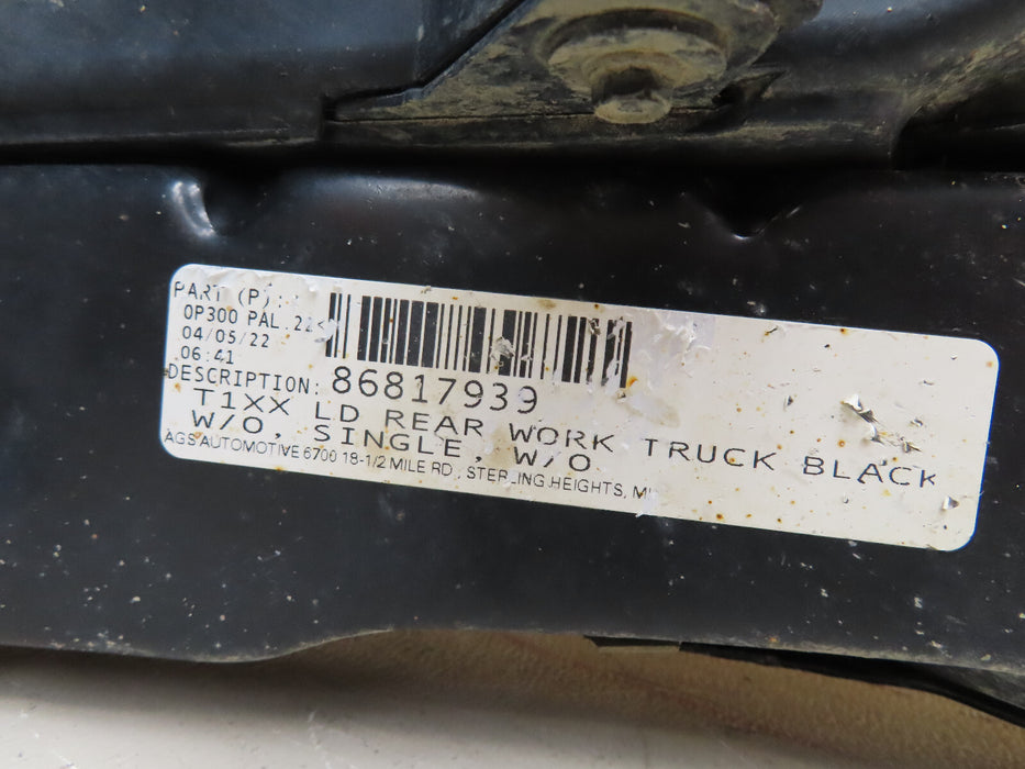 2019-2021 CHEVROLET/GMC SILVERADO-SIERRA 1500 REAR METAL BUMPER OEM 86817939