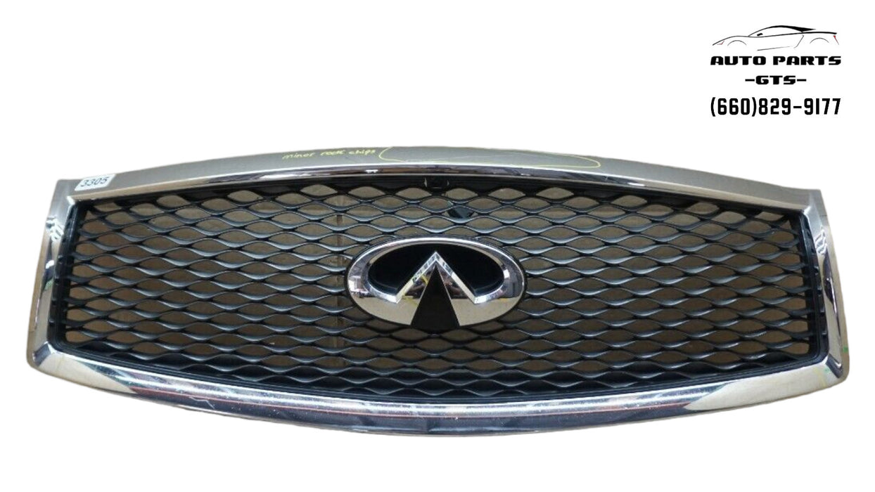 2015-2019 INFINITI Q70L Q70 FRONT UPPER RADIATOR GRILL GRILLE W/ CAMERA OEM