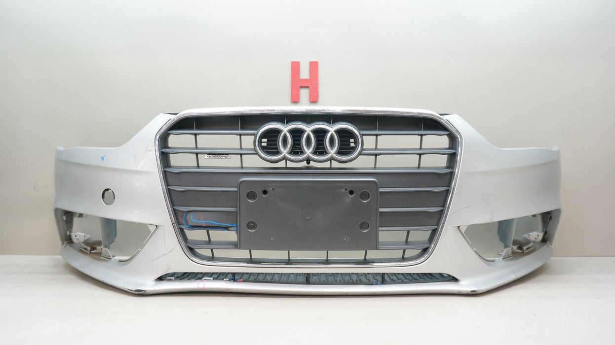 2013-2016 AUDI A4 FRONT BUMPER COVER PANEL WITH GRILLE OEM 8K0807437AA
