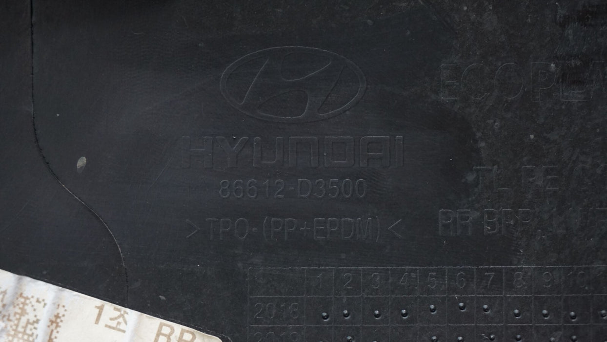 2019-2021 HYUNDAI TUCSON REAR LOWER BUMPER COVER VALANCE OEM 86612D3500